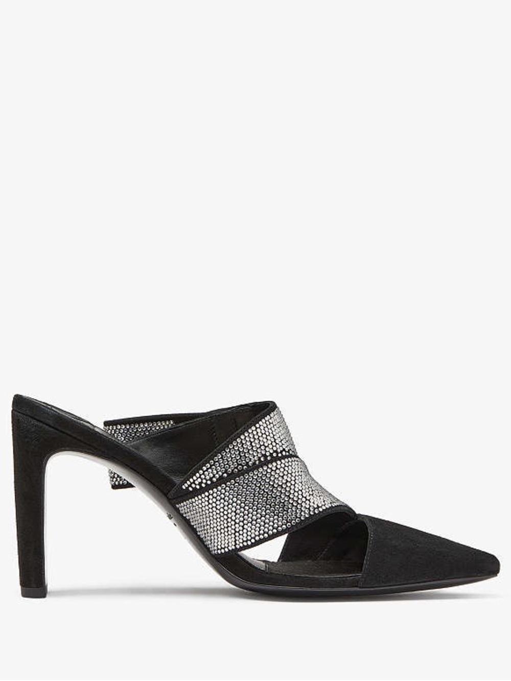 NEW Kate Spade Black Bianca Suede Crystal Rhinestone Wrap Closed Toe Pumps 6.5 - Picture 11 of 11